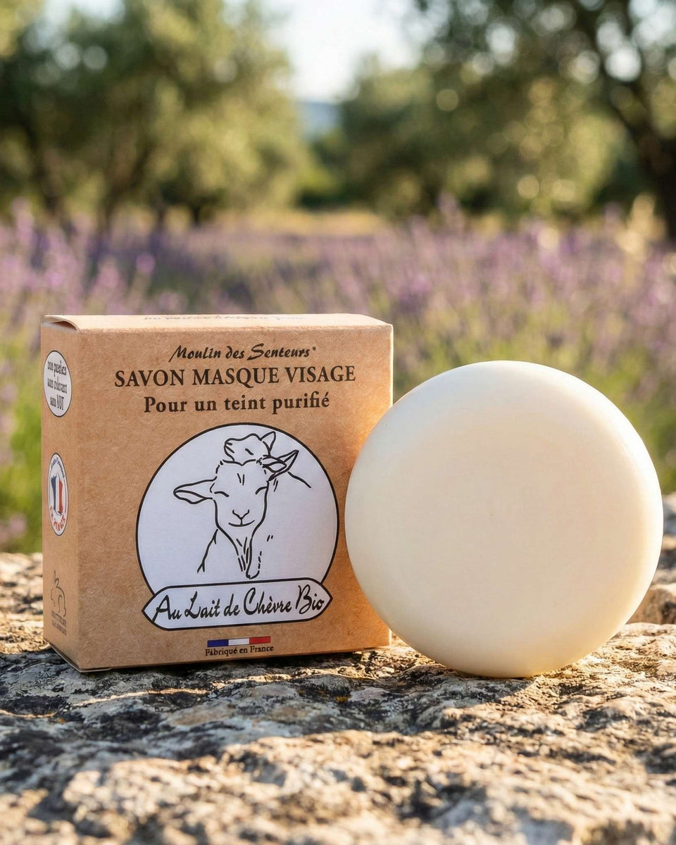 Savon masque au lait de chèvre bio 100g